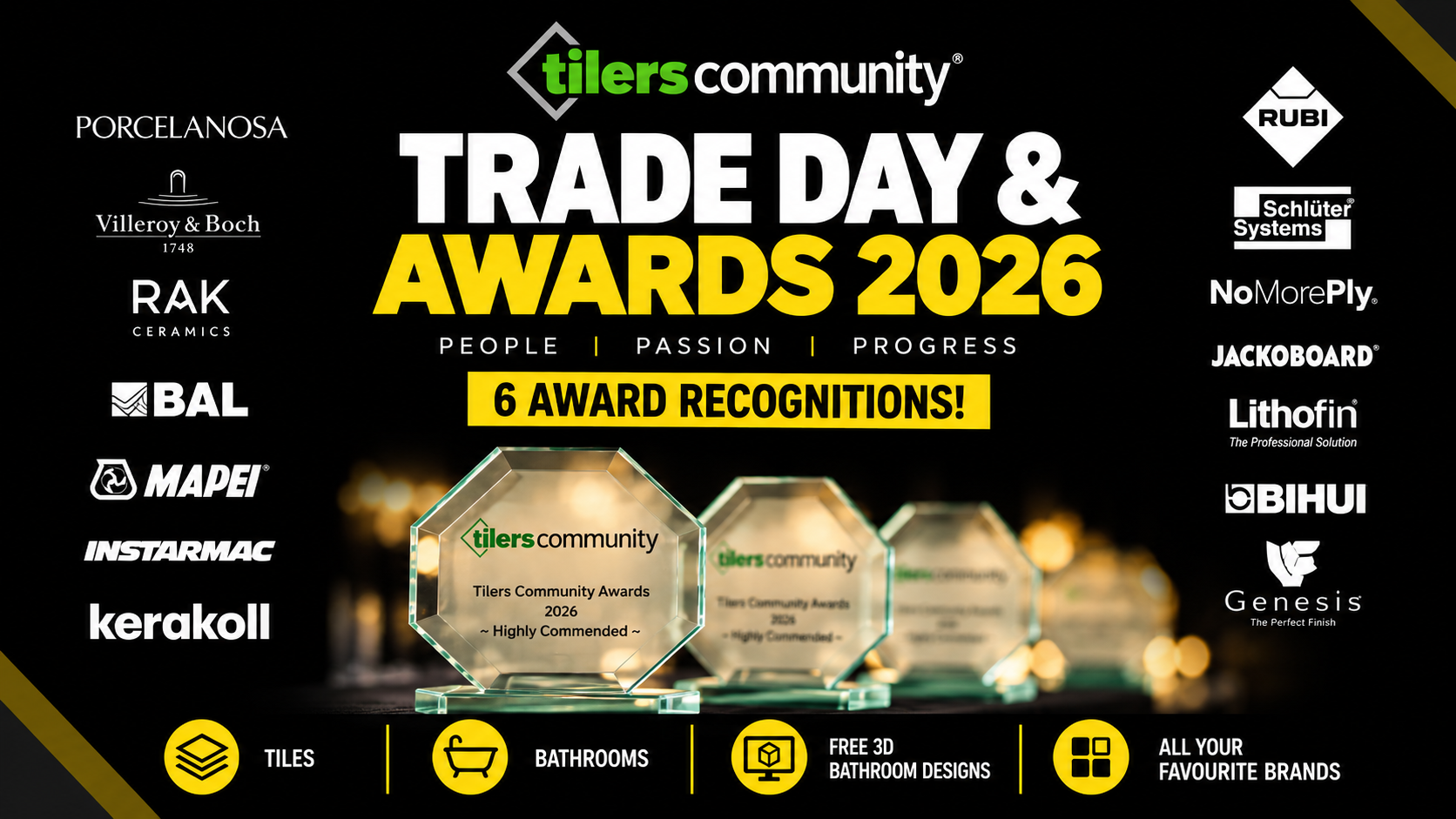 Tilers Community Trade Day & Awards 2026: A Winning Weekend for Tiles & Stone Direct! 🏆