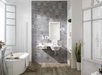 Porcelanosa Antique Blue 33.299999999999997x100cm shown in a styled room setting