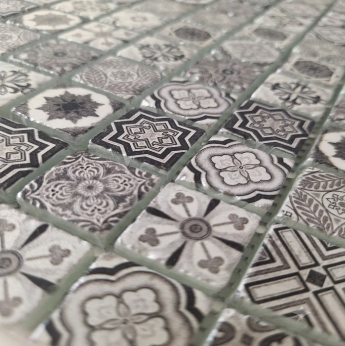 Agadir Grey Mosaic 2.3x2.3cm