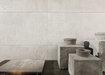 Porcelanosa Baltimore White(5p/c) 33.299999999999997x100cm shown in a styled room setting