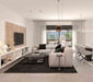 Porcelanosa Baltimore White L 59.6x59.6cm shown in a styled room setting