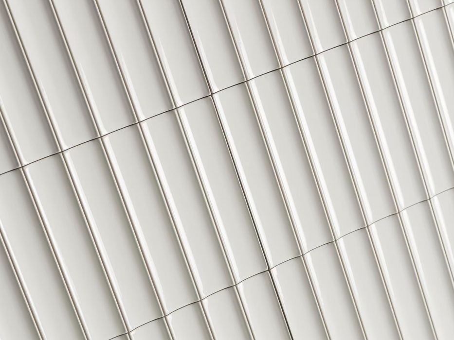 Porcelanosa Blinds Snow 16.15x30x1.15 15x30cm shown in a styled room setting