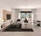 Porcelanosa Bottega Acero L 60.2x60.2cm shown in a styled room setting
