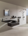 Porcelanosa Bottega White L 120x120cm shown in a styled room setting