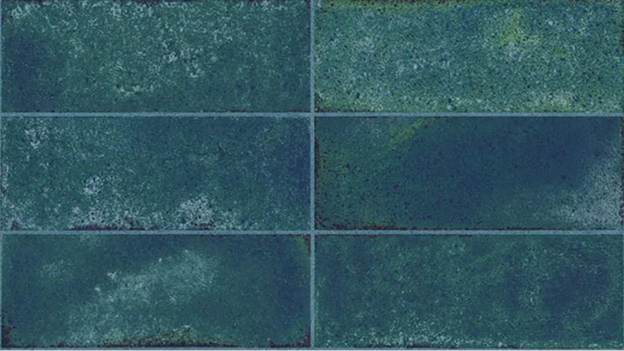 Porcelanosa Brick Vetri Blu L 33.299999999999997x59.2cm tile