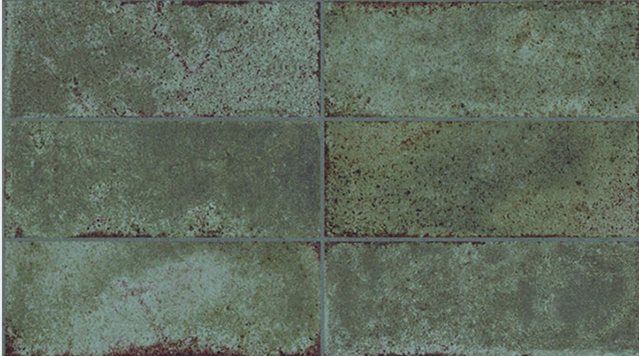 Porcelanosa Brick Vetri Green L 33.299999999999997x59.2cm tile