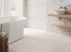 Porcelanosa Butan Bone L 120x120cm shown in a styled room setting