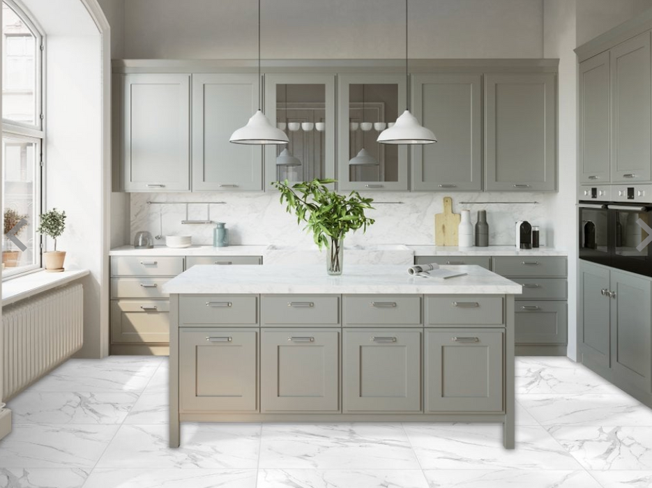 Belgravia Arctic Chalk Gloss 60x60cm image 2