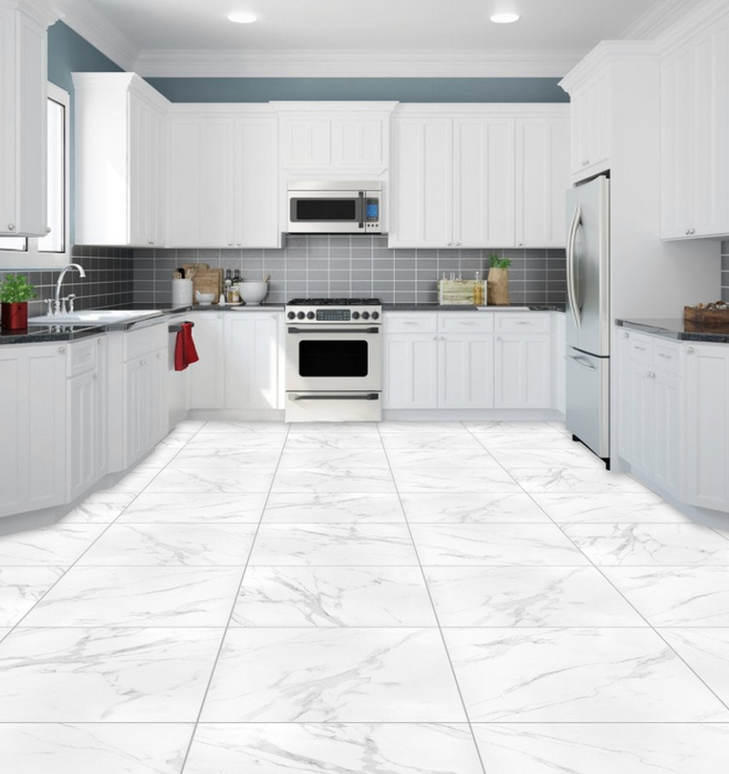 Belgravia Arctic Chalk Gloss 60x60cm image 3