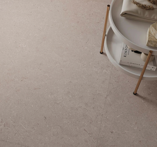 Porcelanosa Coral Topo L 25x44.3cm shown in a styled room setting