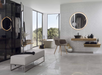 Porcelanosa Cubica Blanco(5p/c) 33.299999999999997x100cm shown in a styled room setting