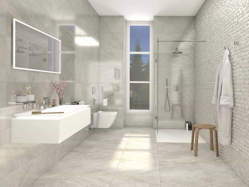 Porcelanosa Cubik Indic(40c/p) 45x120cm shown in a styled room setting