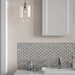 Chelsea Silver Mosaic 2.3x4.8cm