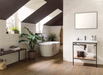 Porcelanosa Deco Vetri White 33.299999999999997x59.2cm shown in a styled room setting