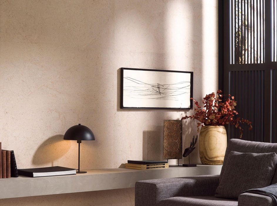 Porcelanosa Dorcia Marfil 59.6x150cm shown in a styled room setting