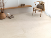 Porcelanosa Durango Bone Ant.l 120x120cm shown in a styled room setting