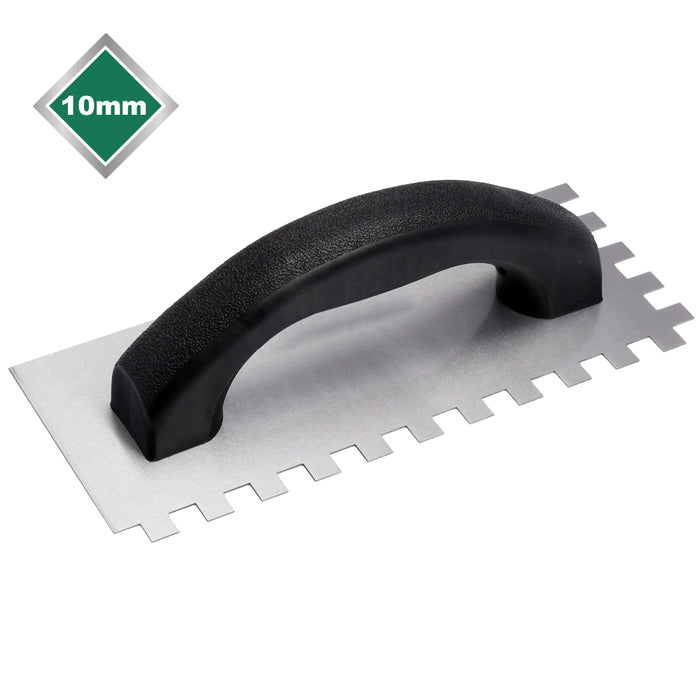 10MM ECONOMY STEEL SQUARE NOTCHED TROWEL