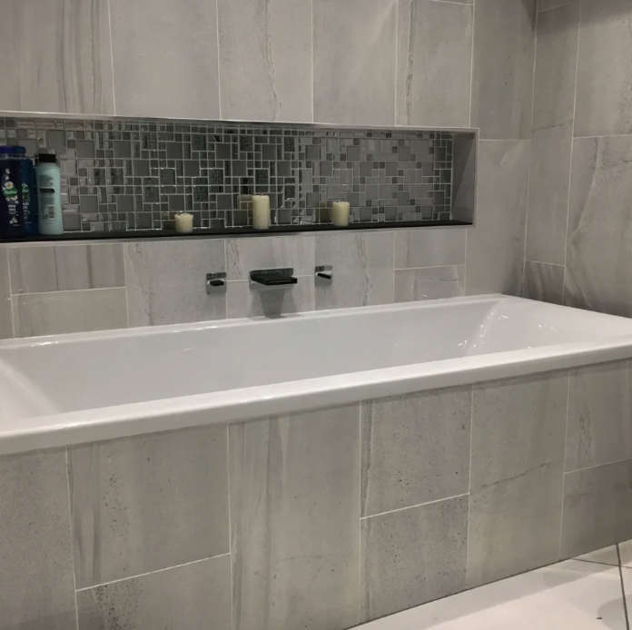English Heritage Mist Grey Stone Polished 30x60cm