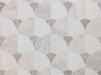 Porcelanosa Figure Shell Light 29.9x29.7x1 29.9x29.7cm shown in a styled room setting