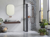 Porcelanosa Figure Spiral Light 29.9x29.9x1 25.8x29.9cm shown in a styled room setting