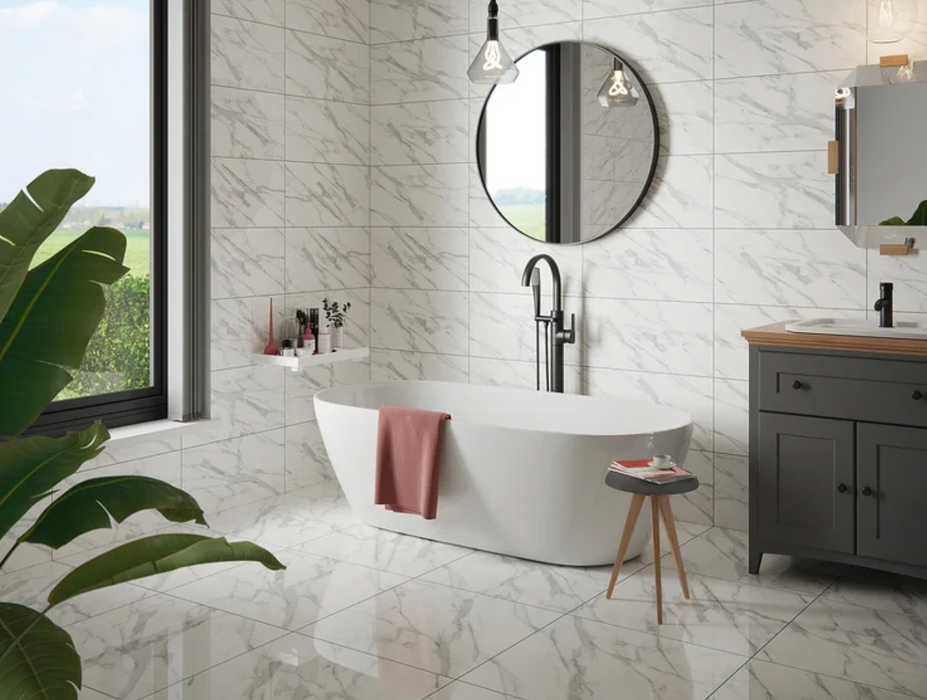Florentine Carrara Marble Matt 60x60cm image 2