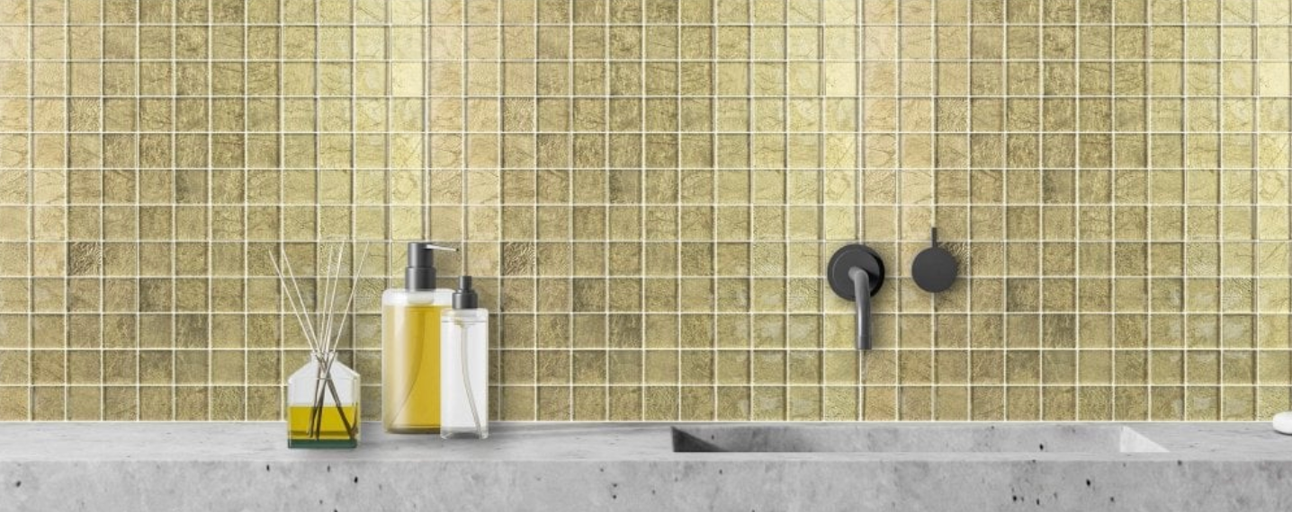 Gilded Gold Mosaic 2.3x2.3cm image 3