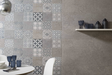 Porcelanosa Hannover Topo 59.6x150cm shown in a styled room setting