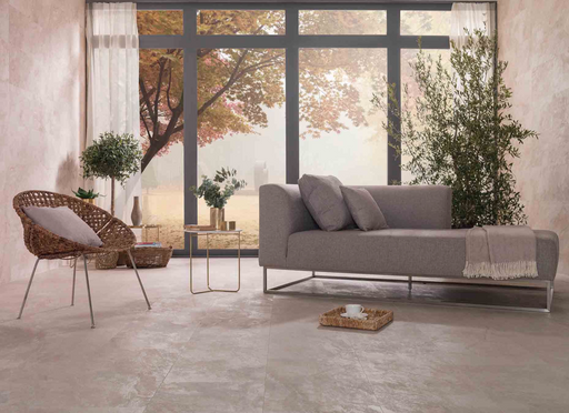 Porcelanosa Image Cream (ex Mir)40x80 40x80cm shown in a styled room setting