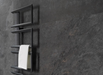 Porcelanosa Image Dark L 33.299999999999997x59.2cm shown in a styled room setting