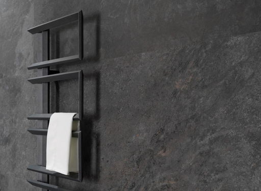 Porcelanosa Image Dark L 33.299999999999997x59.2cm shown in a styled room setting