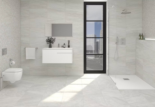 Porcelanosa Indic L 44.3x44.3cm shown in a styled room setting