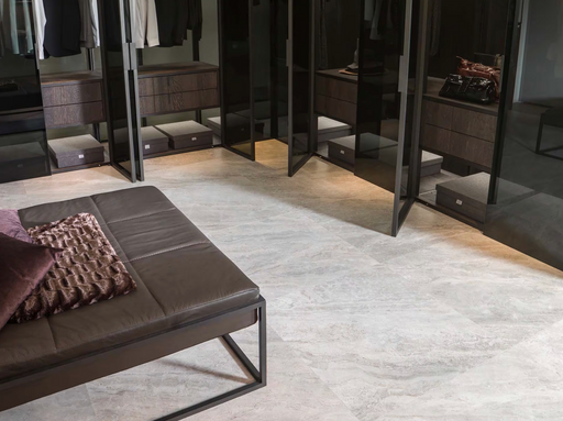 Porcelanosa Indic L 80x80cm shown in a styled room setting