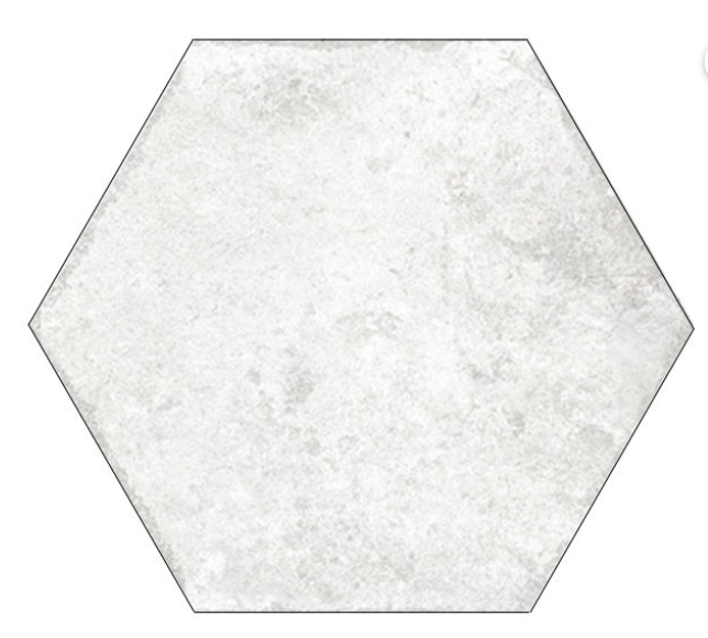 Ibiza Arctic Hexagon Matt 23x27cm