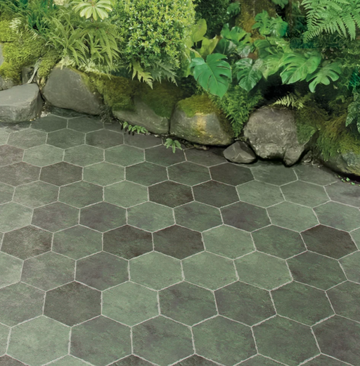 Ibiza Emerald Hexagon Matt 23x27cm