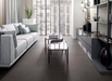 Porcelanosa Karachi Grey L 120x120cm shown in a styled room setting