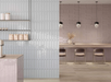 Porcelanosa Kent Warm Gloss 8x30x0.85 8x30cm shown in a styled room setting