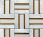 Kyoto Gold Marble Mosaic 2.5x10cm image 2