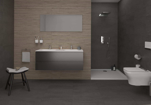 Porcelanosa Lexington Cognac 45x120cm shown in a styled room setting