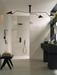 Porcelanosa Line Santorini Grey 59.6x150cm shown in a styled room setting