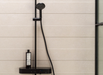 Porcelanosa Line Terra Bone 59.6x150cm shown in a styled room setting
