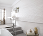 Porcelanosa Madagascar Blanco(5p/c) 33.299999999999997x100cm shown in a styled room setting