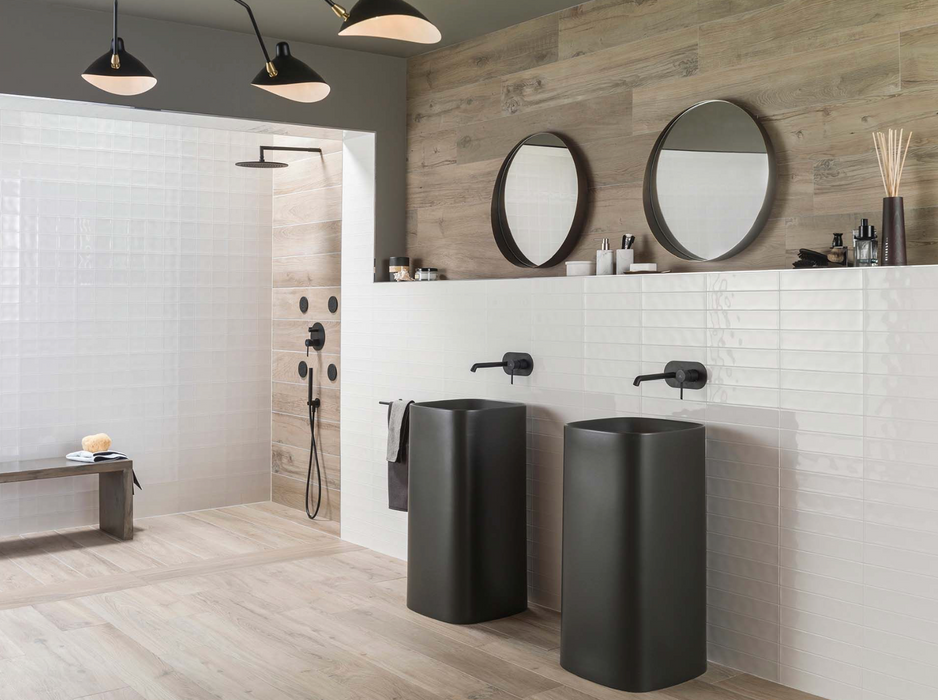 Porcelanosa Manhattan Colonial 29.4x120cm shown in a styled room setting