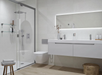 Porcelanosa Manhattan Maple 19.3x120cm shown in a styled room setting