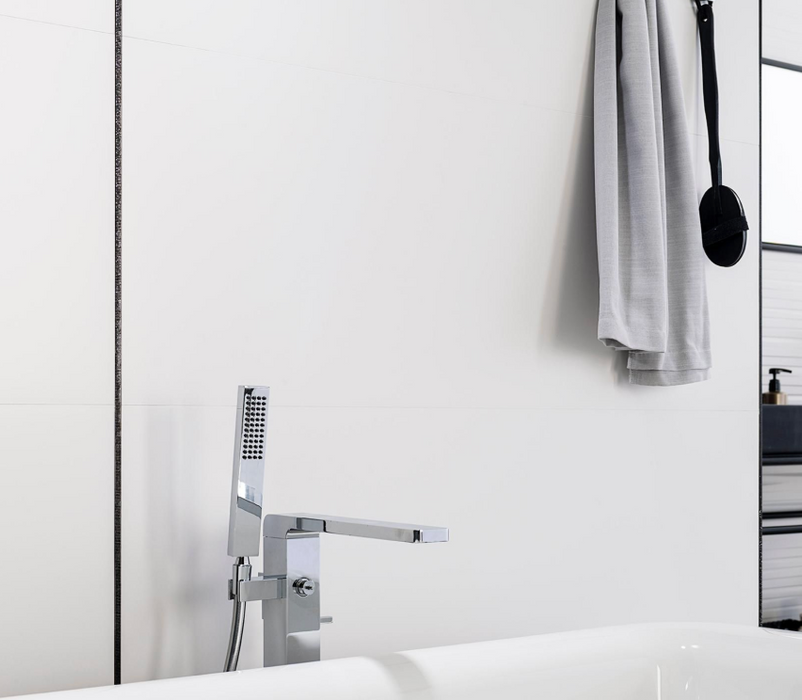 Porcelanosa Marmi China 33.299999999999997x100cm shown in a styled room setting
