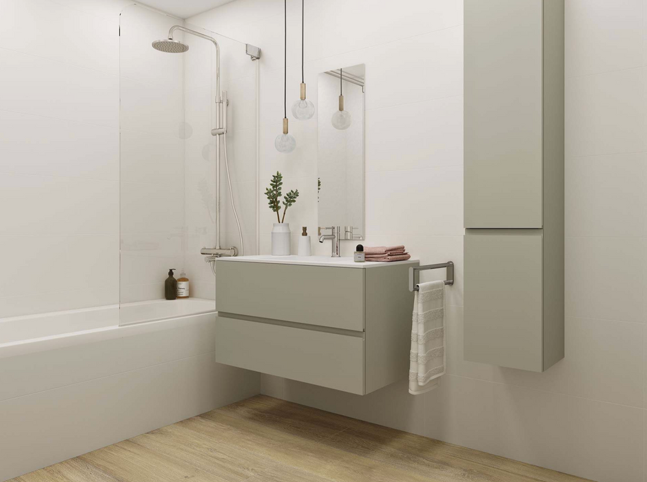 Porcelanosa Marmi China XL 45x120cm shown in a styled room setting