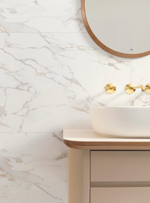 Porcelanosa Massa Nat.l 59.6x59.6cm shown in a styled room setting