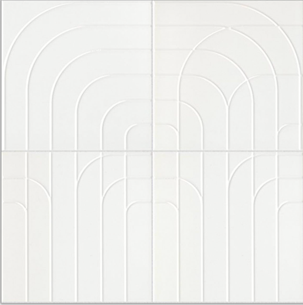 Porcelanosa Metropolitan Deco Snow(60c/p) 20x20cm tile
