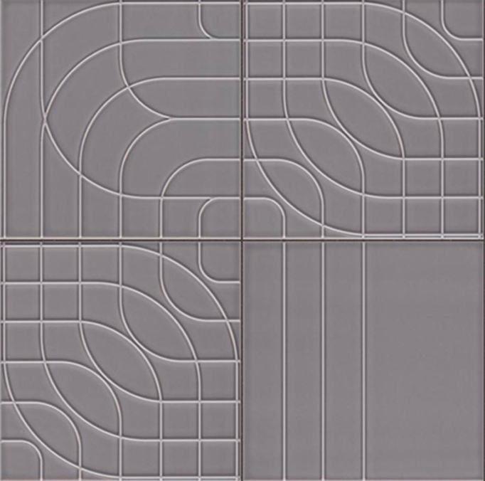 Porcelanosa Metropolitan Deco Steel(60c/p) 20x20cm tile