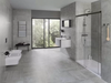 Porcelanosa Mosaico Rodano Acero L 33.299999999999997x59.2cm shown in a styled room setting