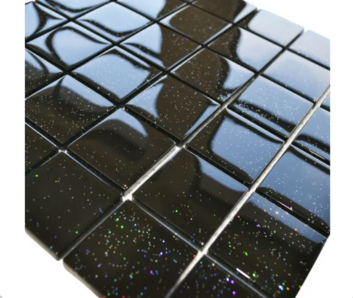 Midnight Marble Sparkle Mosaic 4.8x4.8cm